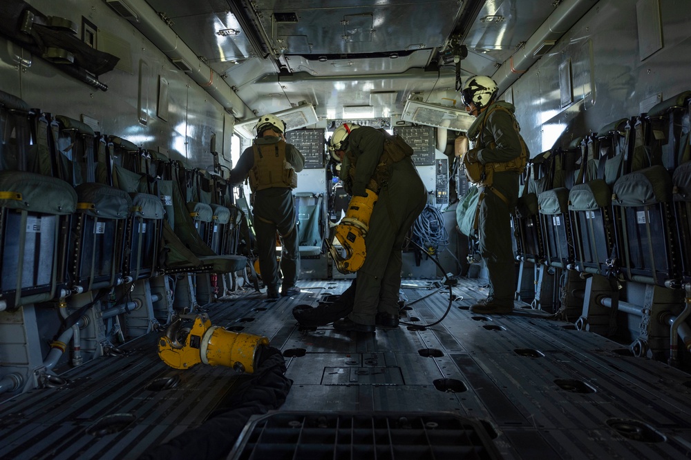 U.S. Marines with 2nd MAW and 2nd MLG conduct HST operations during UNITAS 2025