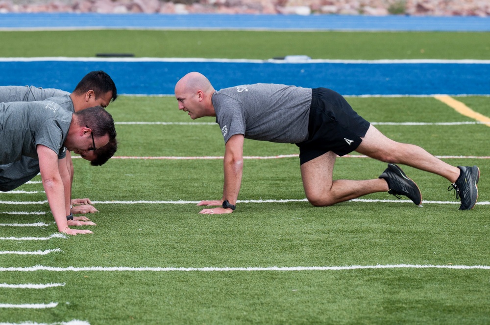 Delta 12 closed out its first Summer Fitness Challenge with a PT Field Day at Peterson Space Force Base