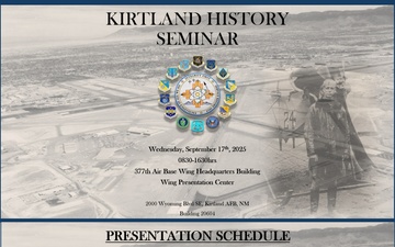 The 377th Air Base Wing hosted its Annual History Seminar on Sept. 17, 2025