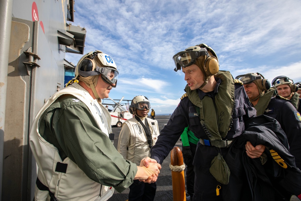 Chief of Naval Staff, Royal Norwegian Navy, Visits USS Gerald R. Ford (CVN 78)