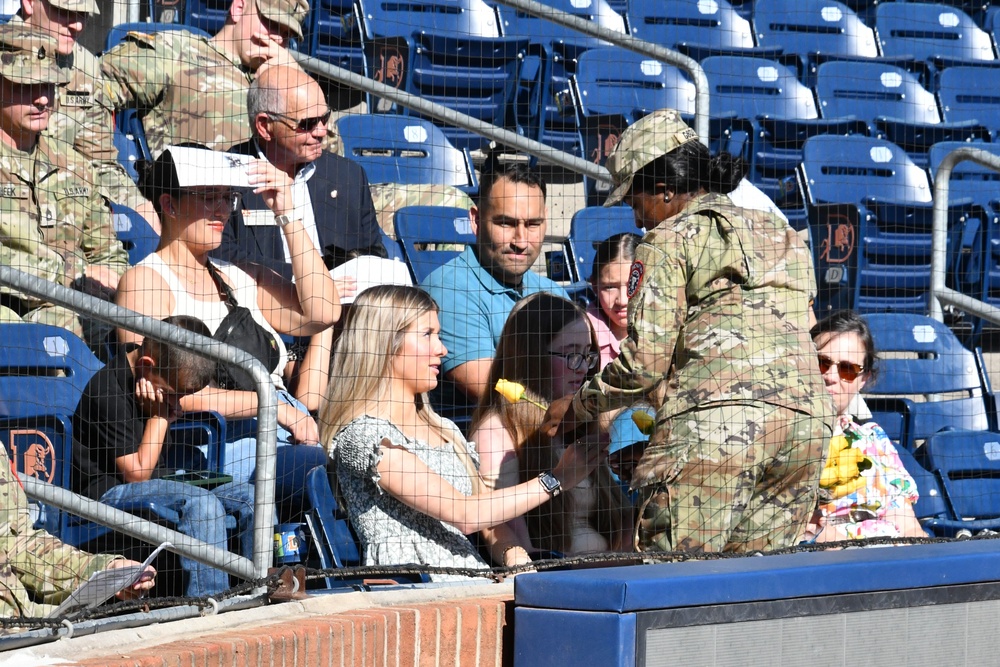 U.S. Army Raleigh Recruiting Battalion Holds Change of Responsibility Ceremony at Durham Bulls Stadium