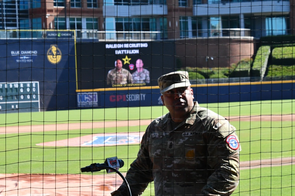 U.S. Army Raleigh Recruiting Battalion Holds Change of Responsibility Ceremony at Durham Bulls Stadium