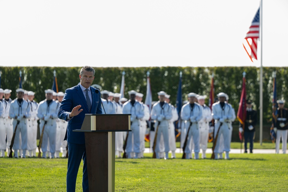 Audience members attend the 2025 National POW/MIA Recognition Day Ceremony at the Pentagon, Washington, D.C., Sept. 19, 2025. (DoW photo by U.S. Navy Petty Officer 2nd Class Aiko Bongolan)