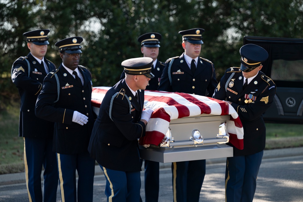 Military Funeral Honors are Conducted for U.S. Army Staff Sgt. William Casteel in Section 59