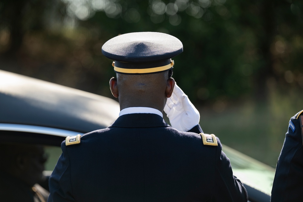 Military Funeral Honors are Conducted for U.S. Army Staff Sgt. William Casteel in Section 59