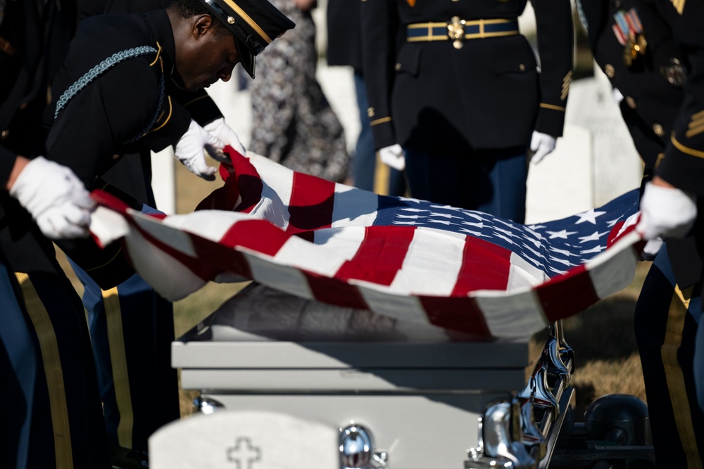 Military Funeral Honors are Conducted for U.S. Army Staff Sgt. William Casteel in Section 59