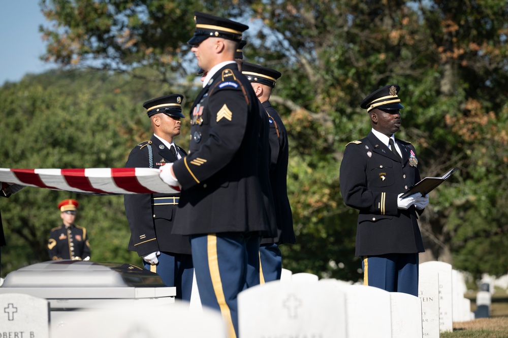 Military Funeral Honors are Conducted for U.S. Army Staff Sgt. William Casteel in Section 59