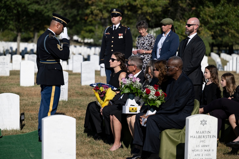 Military Funeral Honors are Conducted for U.S. Army Staff Sgt. William Casteel in Section 59