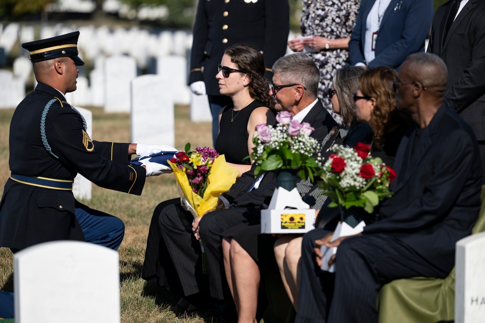 Military Funeral Honors are Conducted for U.S. Army Staff Sgt. William Casteel in Section 59