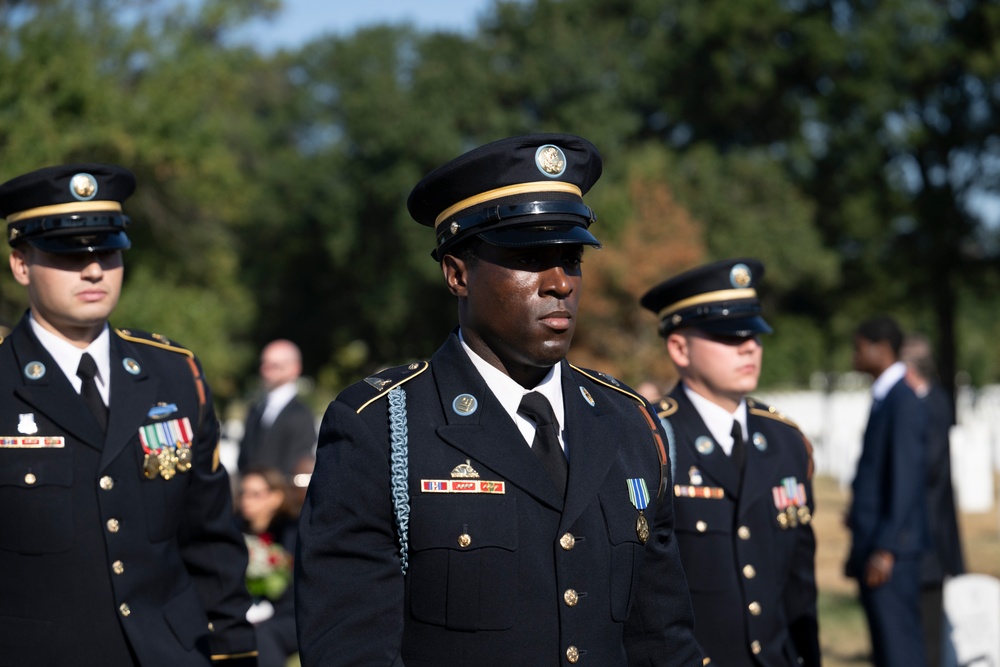 Military Funeral Honors are Conducted for U.S. Army Staff Sgt. William Casteel in Section 59