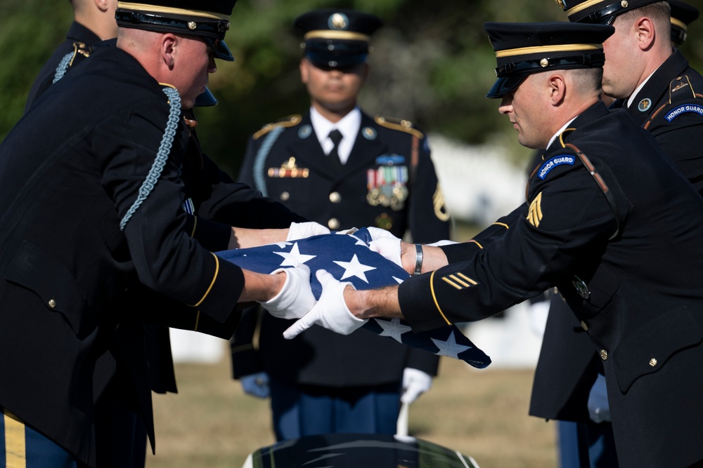 Military Funeral Honors are Conducted for U.S. Army Staff Sgt. William Casteel in Section 59