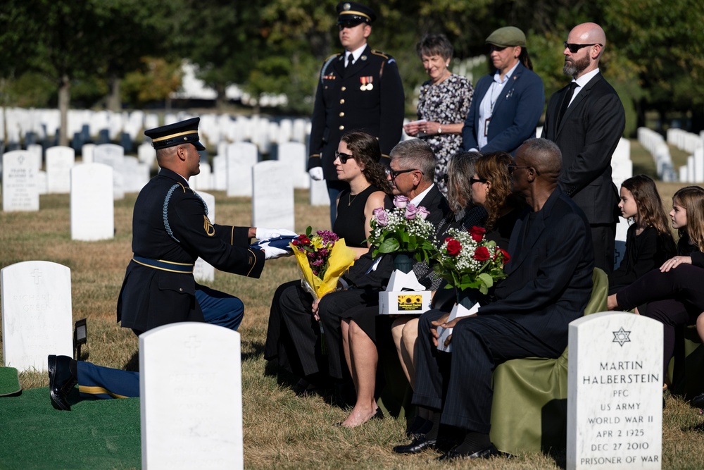 Military Funeral Honors are Conducted for U.S. Army Staff Sgt. William Casteel in Section 59