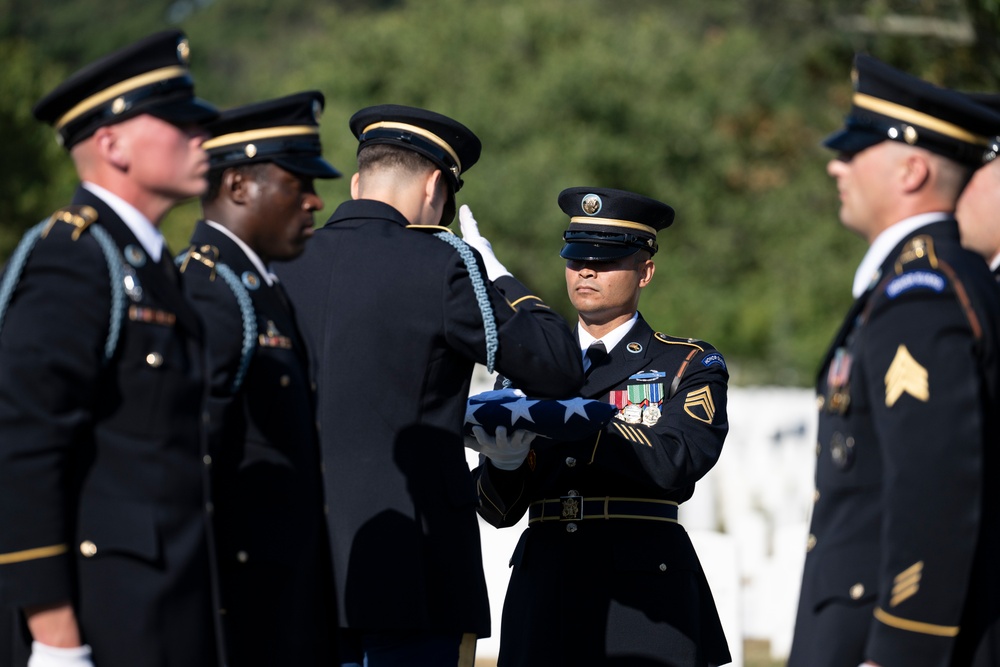 Military Funeral Honors are Conducted for U.S. Army Staff Sgt. William Casteel in Section 59