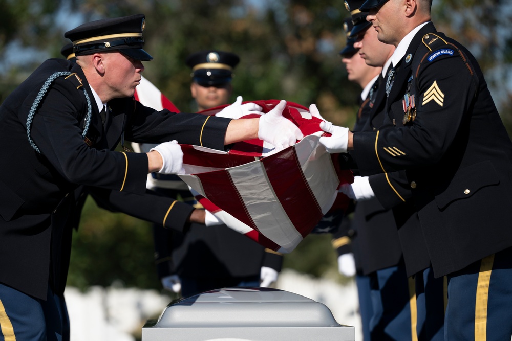 Military Funeral Honors are Conducted for U.S. Army Staff Sgt. William Casteel in Section 59