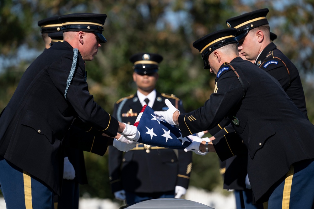 Military Funeral Honors are Conducted for U.S. Army Staff Sgt. William Casteel in Section 59