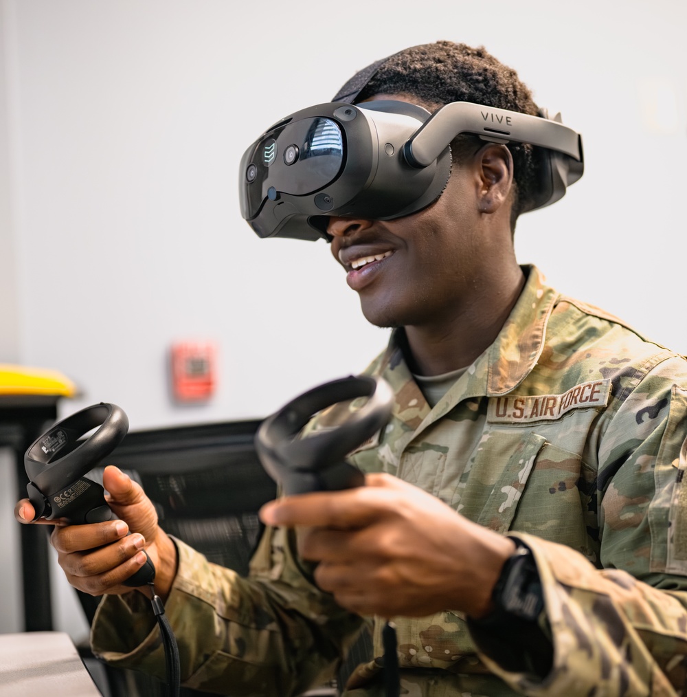 Virtual combat support training conducted at Silver Flag