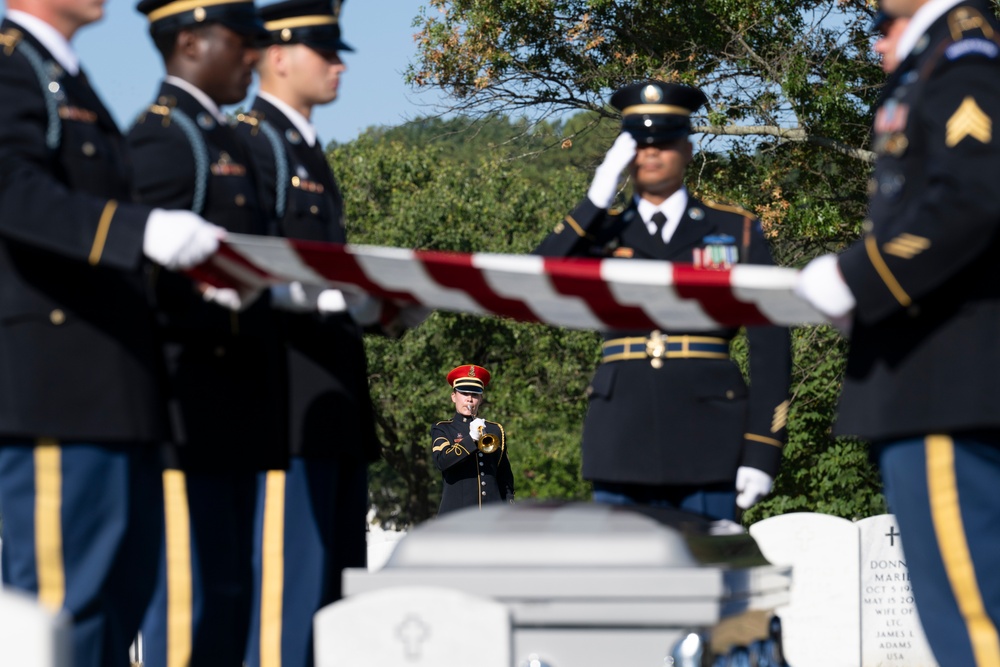 Military Funeral Honors are Conducted for U.S. Army Staff Sgt. William Casteel in Section 59