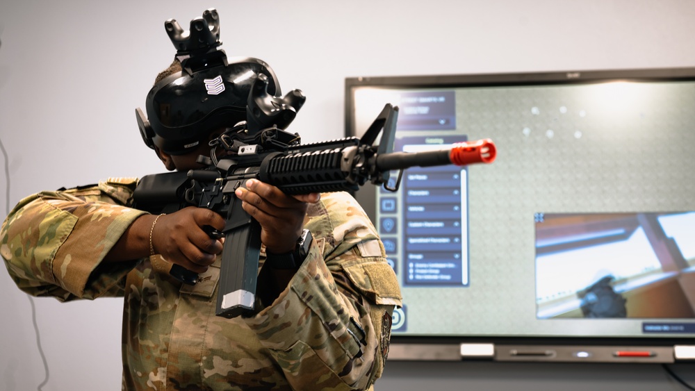 Virtual combat support training conducted at Silver Flag