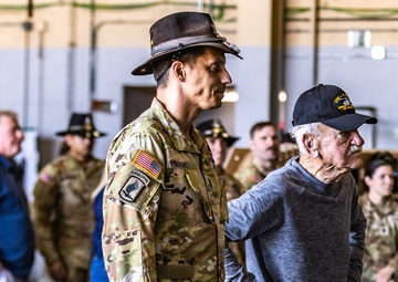 1-17th Air Cavalry Squadron (ACS) leaders host local Vietnam War veteran and family