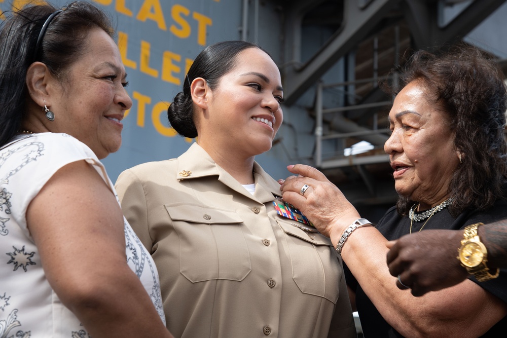 USS Carl Vinson holds chief pinning ceremony