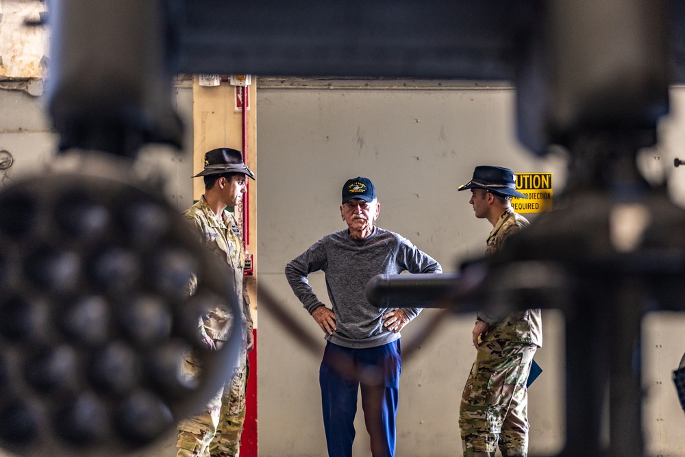 1-17th Air Cavalry Squadron (ACS) leaders host local Vietnam War veteran and family