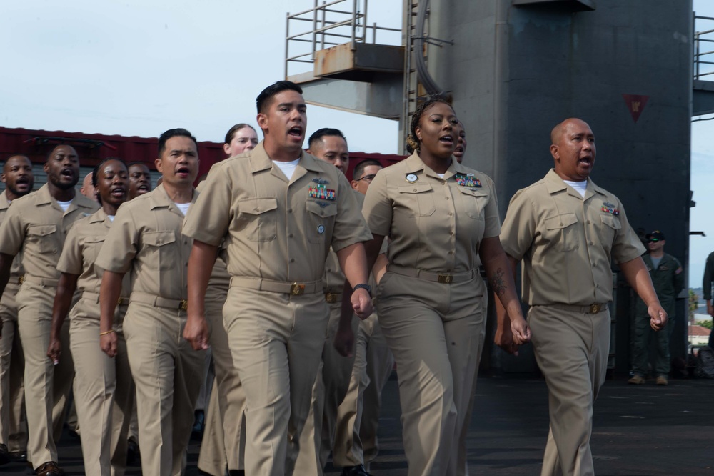 USS Carl Vinson holds chief pinning ceremony