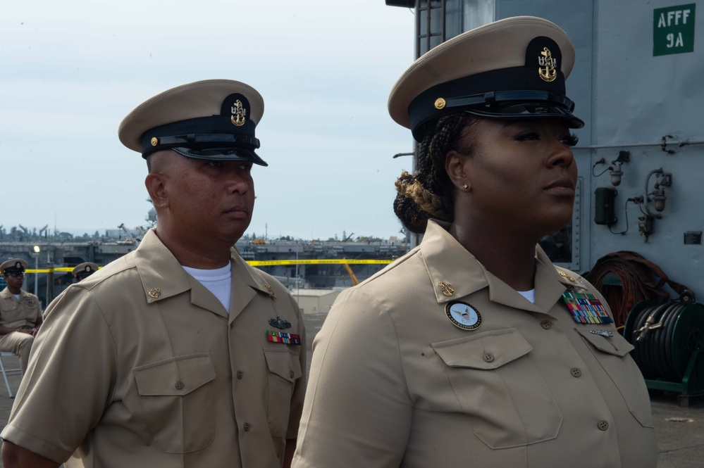USS Carl Vinson holds chief pinning ceremony