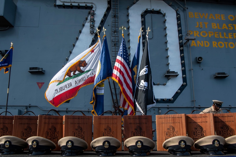 USS Carl Vinson holds chief pinning ceremony