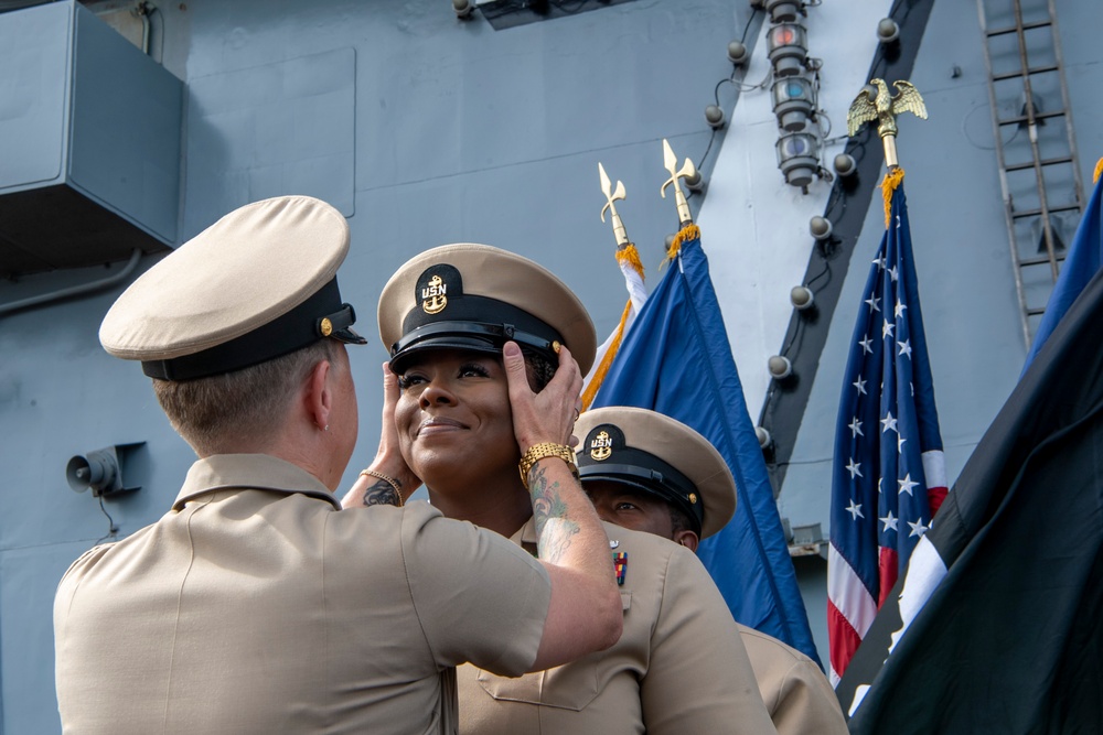 USS Carl Vinson holds chief pinning ceremony