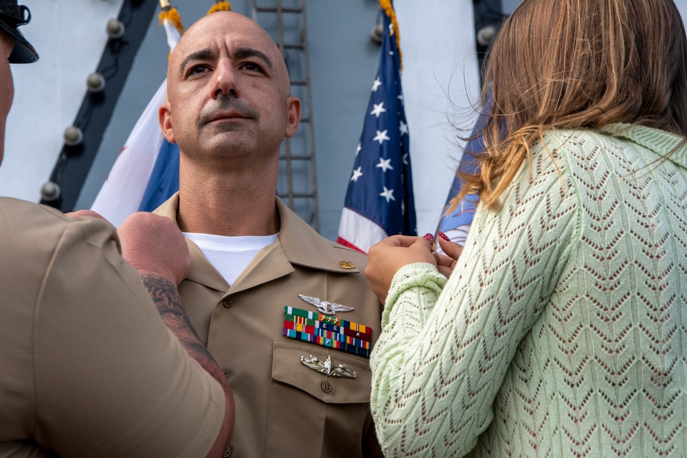 USS Carl Vinson holds chief pinning ceremony
