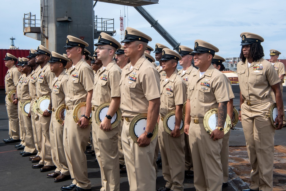 USS Carl Vinson holds chief pinning ceremony