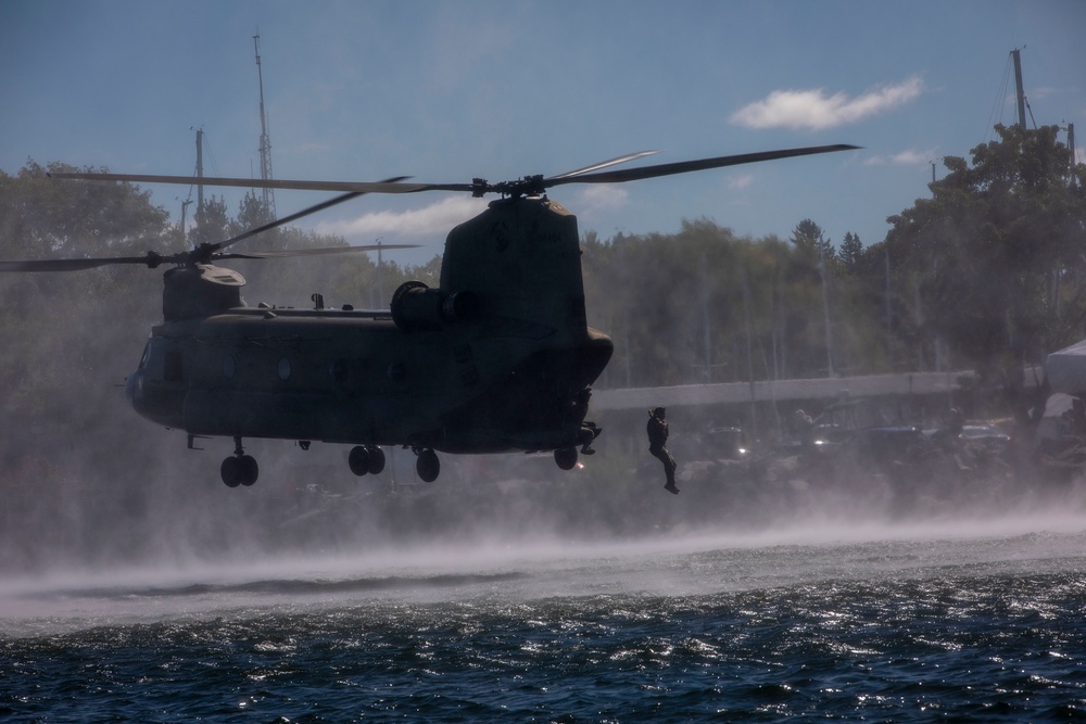 10th CAB Takes Training to the Water in Sackets Harbor