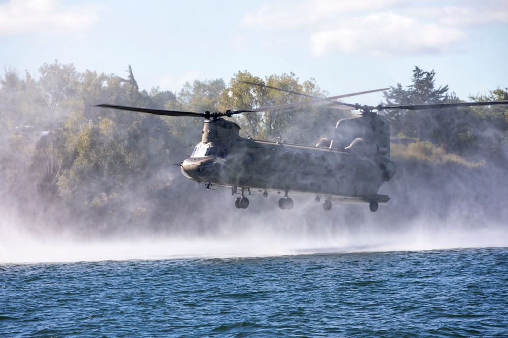 10th CAB Takes Training to the Water in Sackets Harbor
