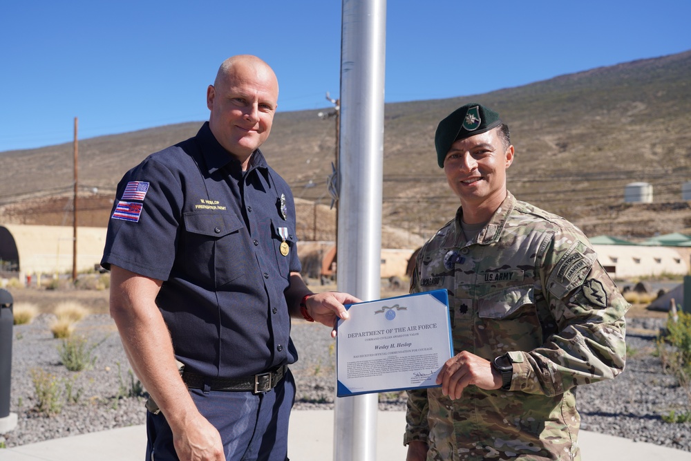 PTA Firefighter Receives Award for Valor