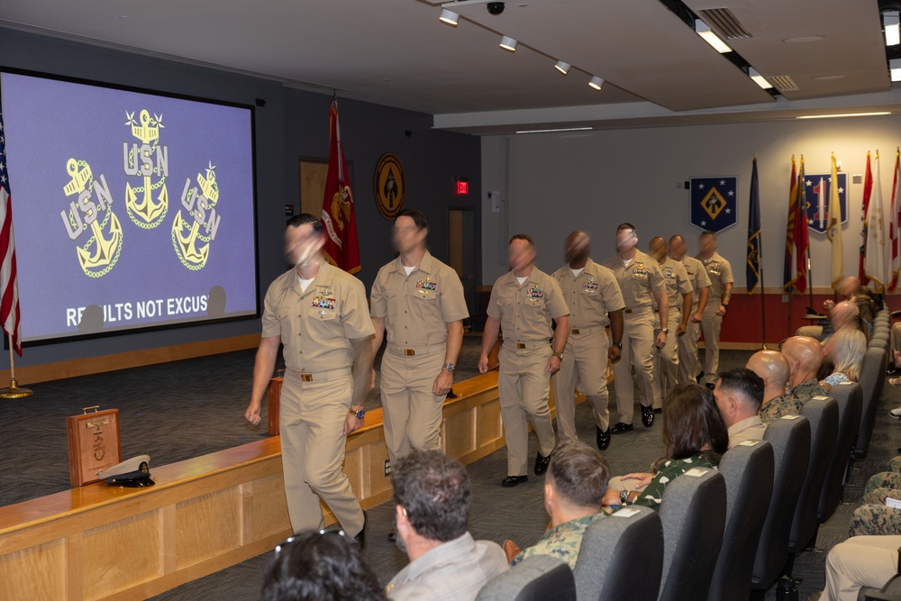 Pinning Ceremony honors MARFORSOC’s New Navy Chiefs