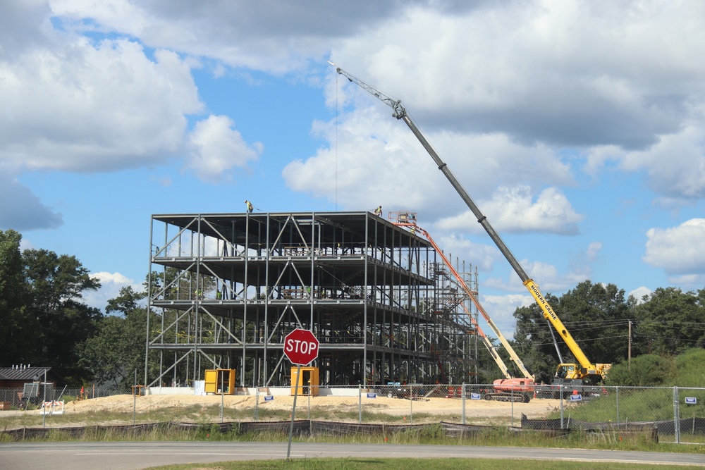 August 2025 construction operations for $55.75 million Collective Training Officers Quarters Project at Fort McCoy