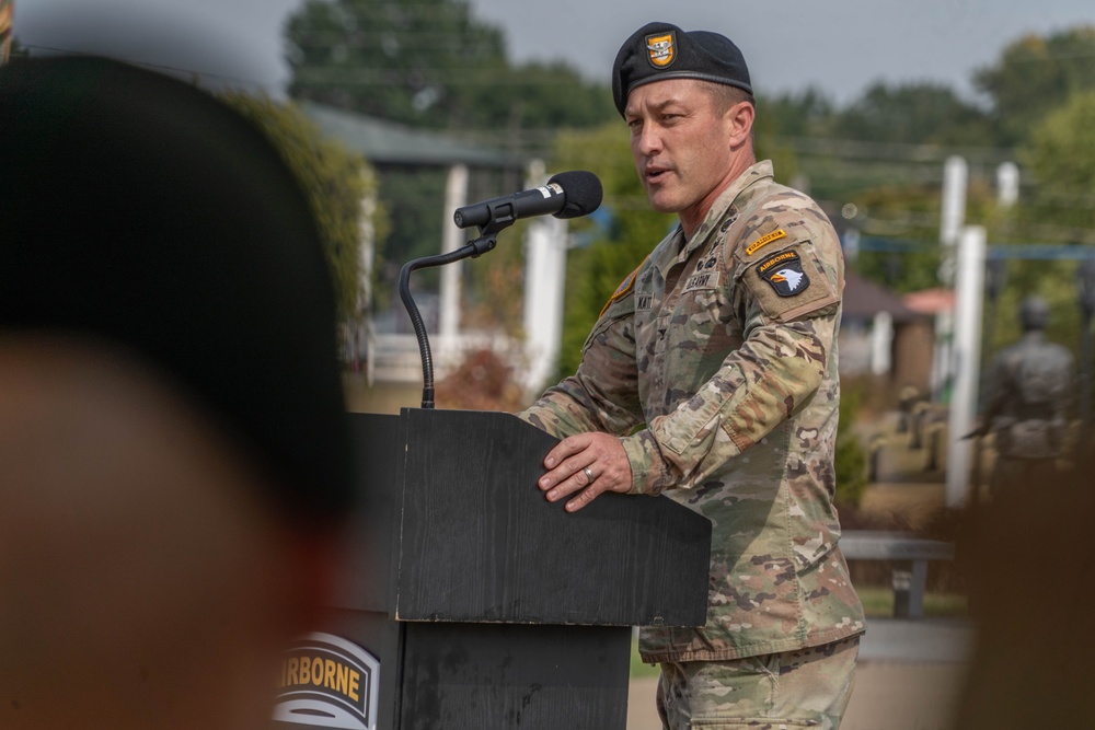 Honor Eagle and Division Color Casing Ceremony