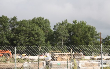 August 2025 construction operations for $55.75 million Collective Training Officers Quarters Project at Fort McCoy