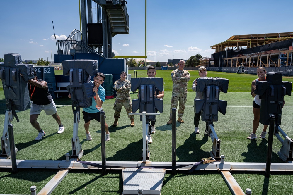 Buckley Participates in USAA Salute to Service Training Camp