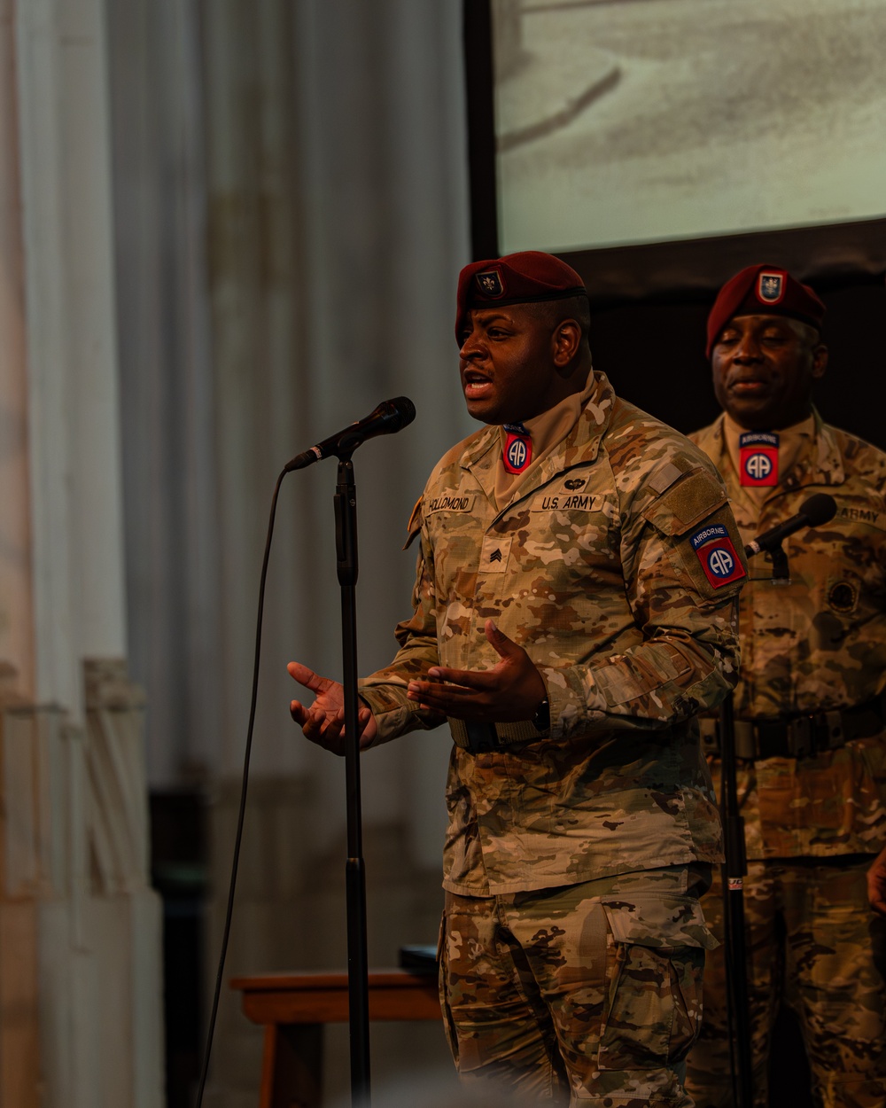 82nd Airborne Market Garden Conference in the Stevenskerk Church, Nijmegen, Netherlands