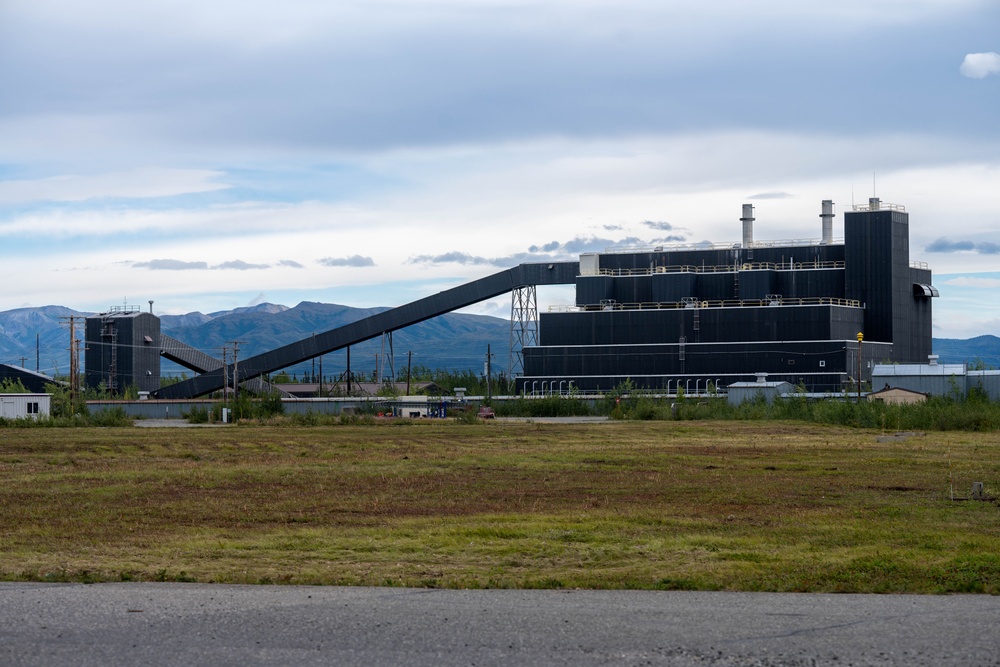 An out of commission coal plant that used to power the radars at Clear Space Force Station, Alaska, August 25, 2025.