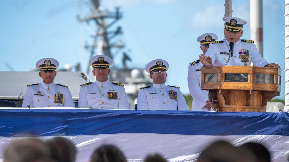 USS Mississippi (SSN 782) Holds Change of Command Ceremony