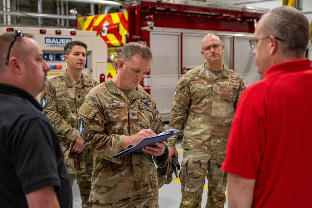 SBD 2 Commander Visits Clear SFS, Highlights Infrastructure Modernization