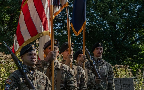 Screaming Eagles at the 101st Airborne Division Monument in Eindhoven