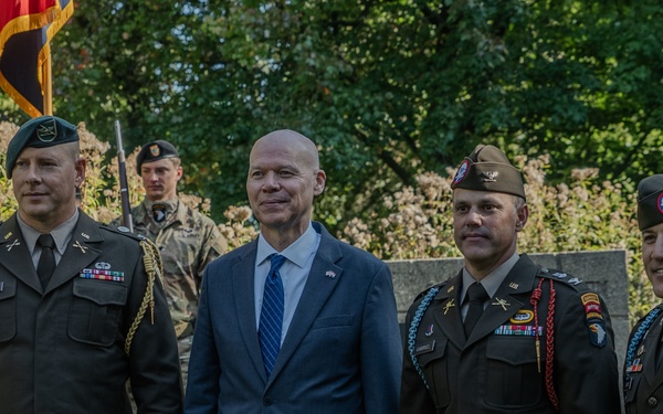 Screaming Eagles at the 101st Airborne Division Monument in Eindhoven