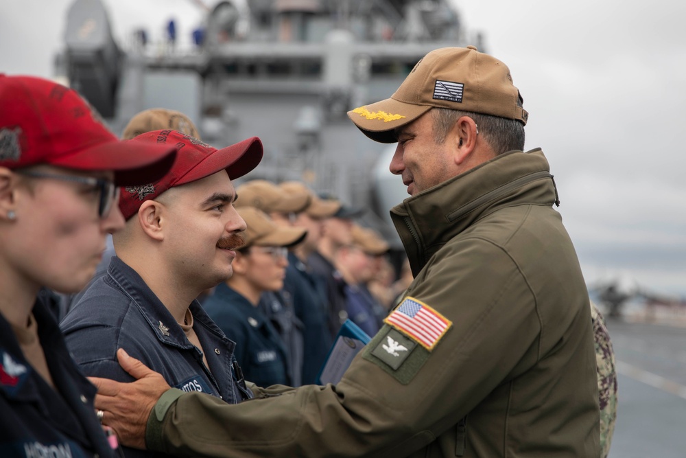 Kearsarge Conducts All Hands Call