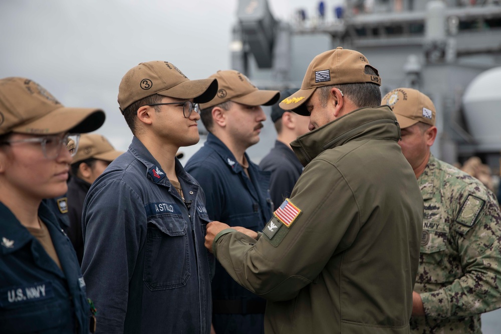 Kearsarge Conducts All Hands Call