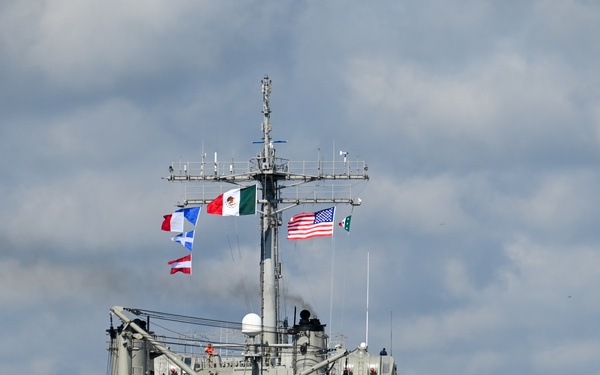 Ships depart Naval Station Mayport to begin UNITAS 2025