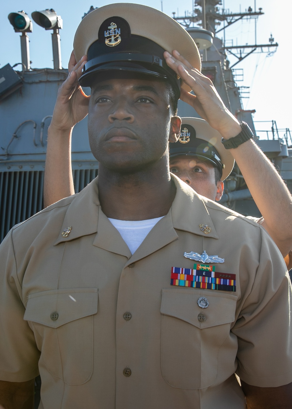 USS Mitscher (DDG 57) conducts chief petty officer pinning ceremony