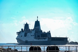 USS Arlington (LPD 24) departs from Naval Station Mayport for UNITAS 2025